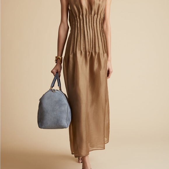 Khaite SS24. The Wes Dress in Toffee. Never worn with tags. - Picture 3 of 8